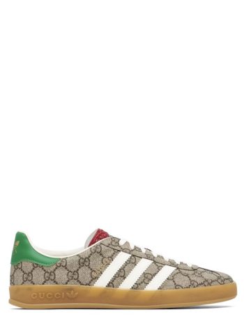 Adidas x Gucci Gazelle 'Beige and ebony GG Supreme canvas'