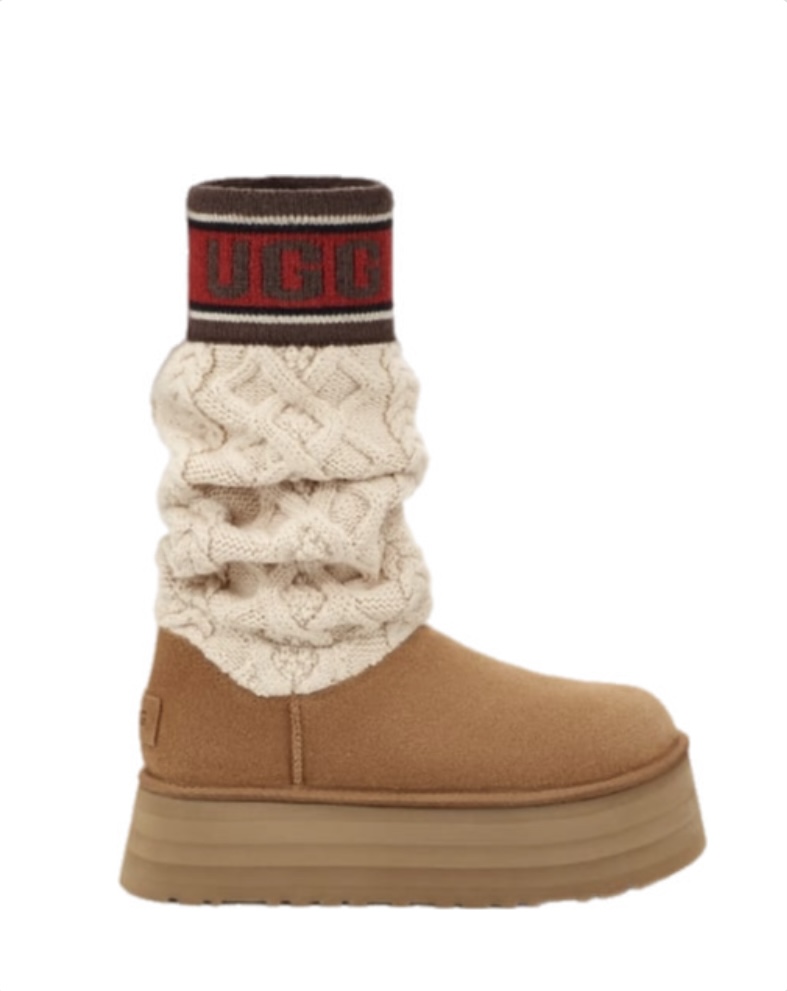 UGG Women's Classic Sweater Letter Boot