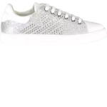 Emporio Armani Silver Polyester Women Sneaker