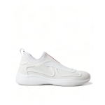 Prada Elevate Your Style with Sleek White Knit Sneakers