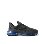 Prada Elegant Men's Black Mesh Sneakers