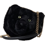 Dolce & Gabbana Exquisite Croc-Embossed Panther Shoulder Bag