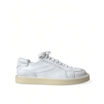 Dolce & Gabbana Elegant White Calfskin Oxford Sneakers