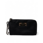 Dolce & Gabbana Chic Nylon-Leather Designer Pouch
