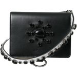 Dolce & Gabbana Elegant Crystal-Embellished Leather Card Holder