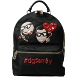 Dolce & Gabbana Elegant Embellished Black Backpack