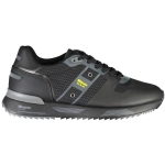 Blauer Sleek Black Sneakers with Contrast Accents