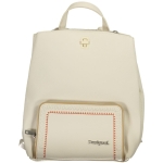Desigual Elegant White Backpack with Contrast Details