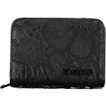 Desigual Elegant Black Wallet with Secure Compartments