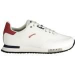 Blauer White Polyester Sneaker
