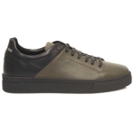 Cerruti 1881 Green Leather Men Sneaker