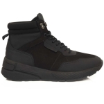 Cerruti 1881 Black Leather Men Sneaker