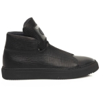 Cerruti 1881 Black Leather Men Sneaker