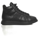 Cerruti 1881 Black Leather Women Sneaker