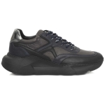 Cerruti 1881 Blue Leather Men Sneaker