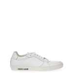 Roberto Cavalli White Leather Sneakers Luxe Footwear