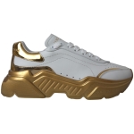 Dolce & Gabbana White Gold Low Top Daymaster Sneakers Women Shoes