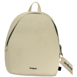 Desigual Chic White Contrast Detail Backpack
