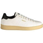 Blauer White Polyester Sneaker
