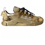 Dolce & Gabbana Metallic Gold NS1 Low Top Sneakers Shoes