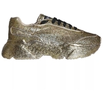 Dolce & Gabbana Gold Sequined Daymaster Low Top Sneakers Men Shoes