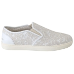 Dolce & Gabbana Elegant Off White Loafers for Ladies