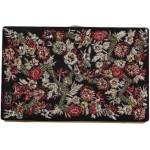 Dolce & Gabbana Multicolor Floral Gold Frame Clutch Evening Purse Bag