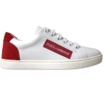 Dolce & Gabbana White Leather Di Calfskin Sneaker