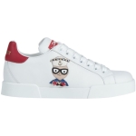 Dolce & Gabbana White Leather Di Calfskin Sneaker