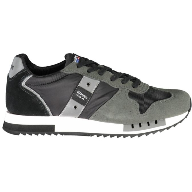 Blauer Classic Black Lace-Up Sport Sneakers
