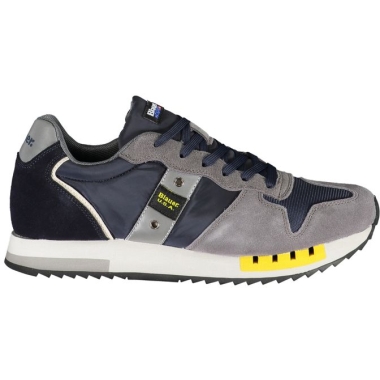 Blauer Elevate Your Step: Blue Contrast Lace-Up Sneakers