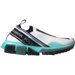 Dolce & Gabbana Black White Blue Slip On Sorrento Sneakers Shoes