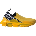 Dolce & Gabbana Yellow Sorrento Slip On Sneakers Women Shoes