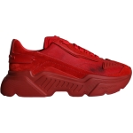 Dolce & Gabbana Red Leather Daymaster Low Top Sneakers Shoes