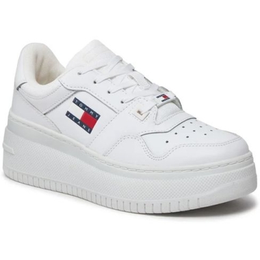 Tommy Hilfiger Jeans White Leather Sneaker
