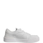 Dolce & Gabbana White Miami Leather Low Top Sneakers Shoes