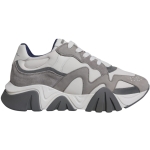 Versace Grey Leather Neoprene Chunky Low Top Squalo Sneakers Shoes