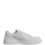 Dolce & Gabbana White Miami Leather Low Top Sneakers Shoes