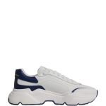 Dolce & Gabbana White Blue DAYMASTER Leather Sneakers Shoes