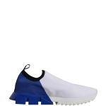 Dolce & Gabbana White Blue Low Top Sorrento Men Sneaker Shoes