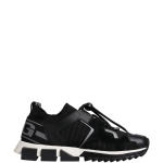Dolce & Gabbana Black White Logo Sorrento Mens Sneakers Shoes