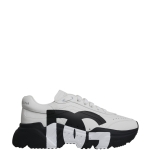 Dolce & Gabbana White Black DAYMASTER Leather Sneakers Shoes