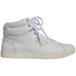 Dolce & Gabbana White Leather Mid Top Men Sneakers Shoes