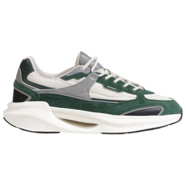 D.A.T.E Green Leather Sneaker