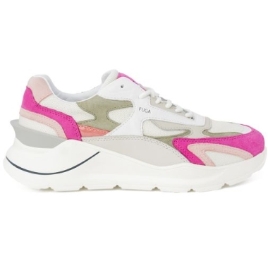 D.A.T.E Pink Suede Sneaker
