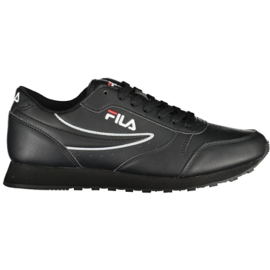 Fila Sleek Black Lace-Up Sport Sneakers