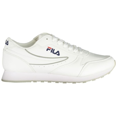 Fila Chic White Lace-Up Sneakers with Contrast Detailing
