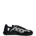 Dolce & Gabbana Black Logo Lace Up Low Top NS1 Sneakers Shoes