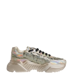 Dolce & Gabbana Gold Sequin Iridiscent Daymaster Sneakers Shoes