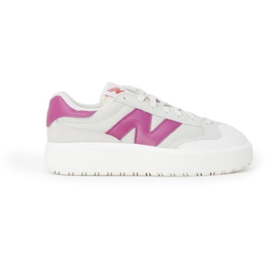 New Balance Pink Leather Sneaker